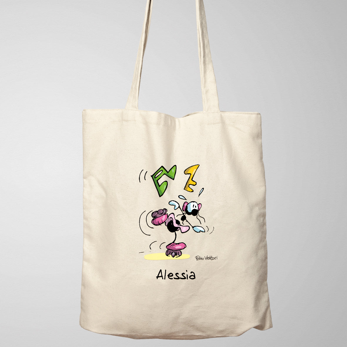 Shopper Personalizzata "Pattini a rotelle"