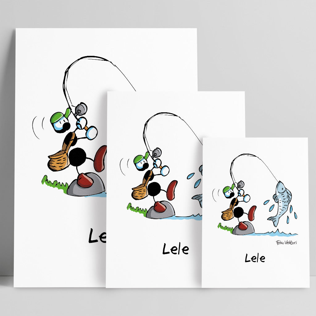 Personalized "Fisherman" poster print