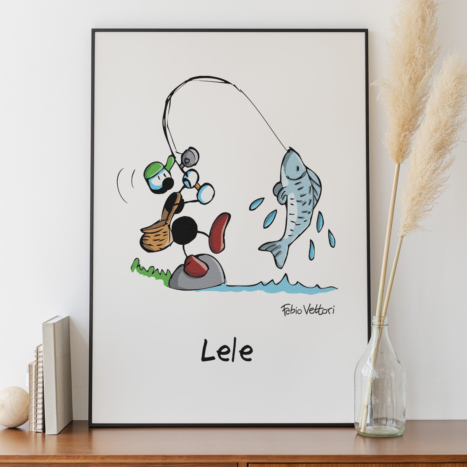 Personalized "Fisherman" poster print