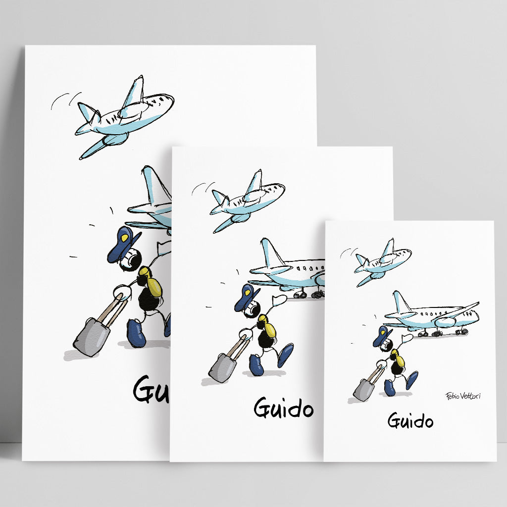 Personalized "Pilot" poster print