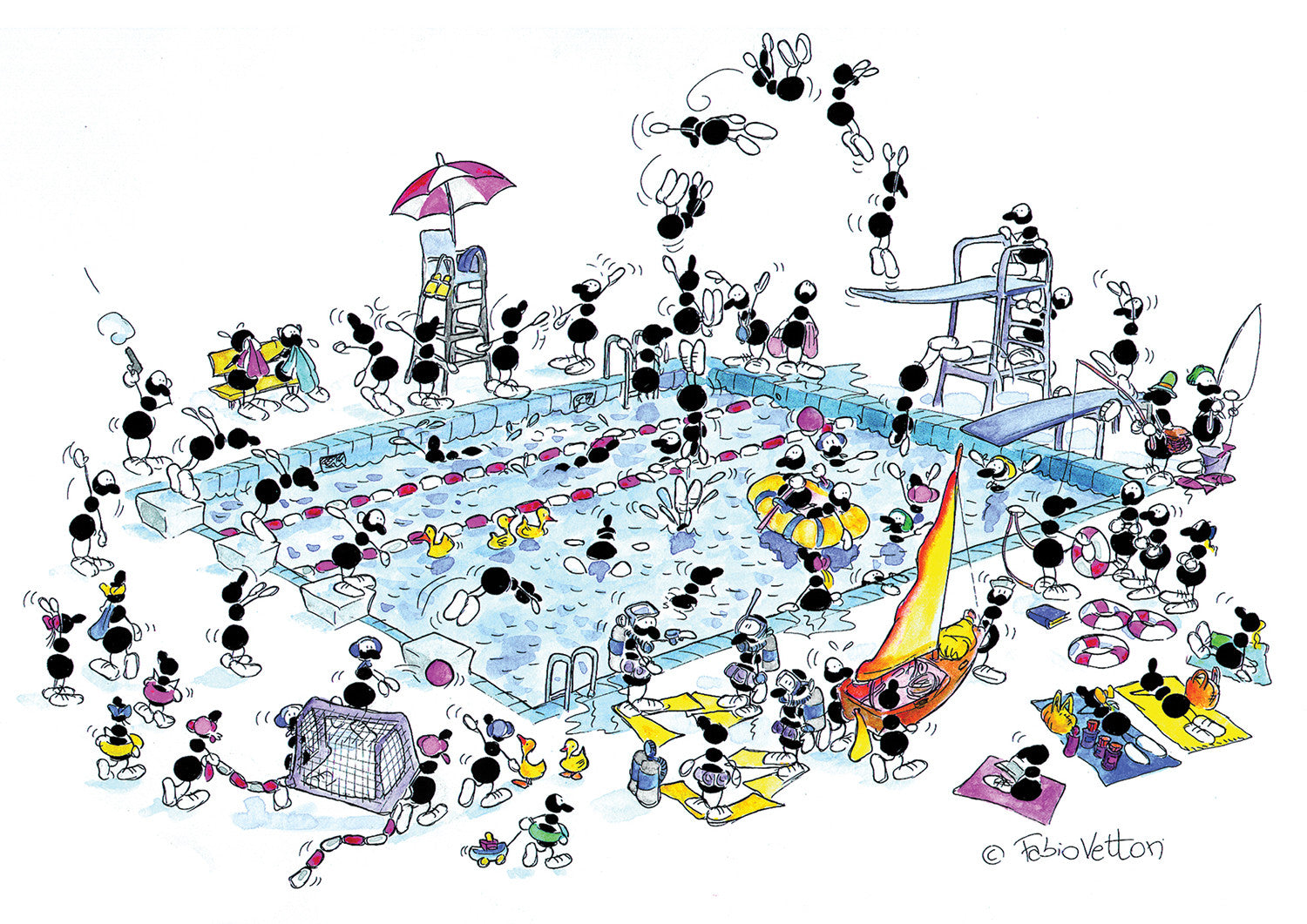 Puzzle "Piscina" 540 pezzi