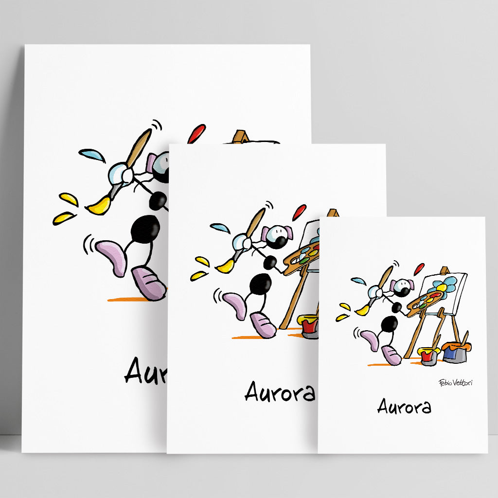 Personalized poster print with the subject "Painter"