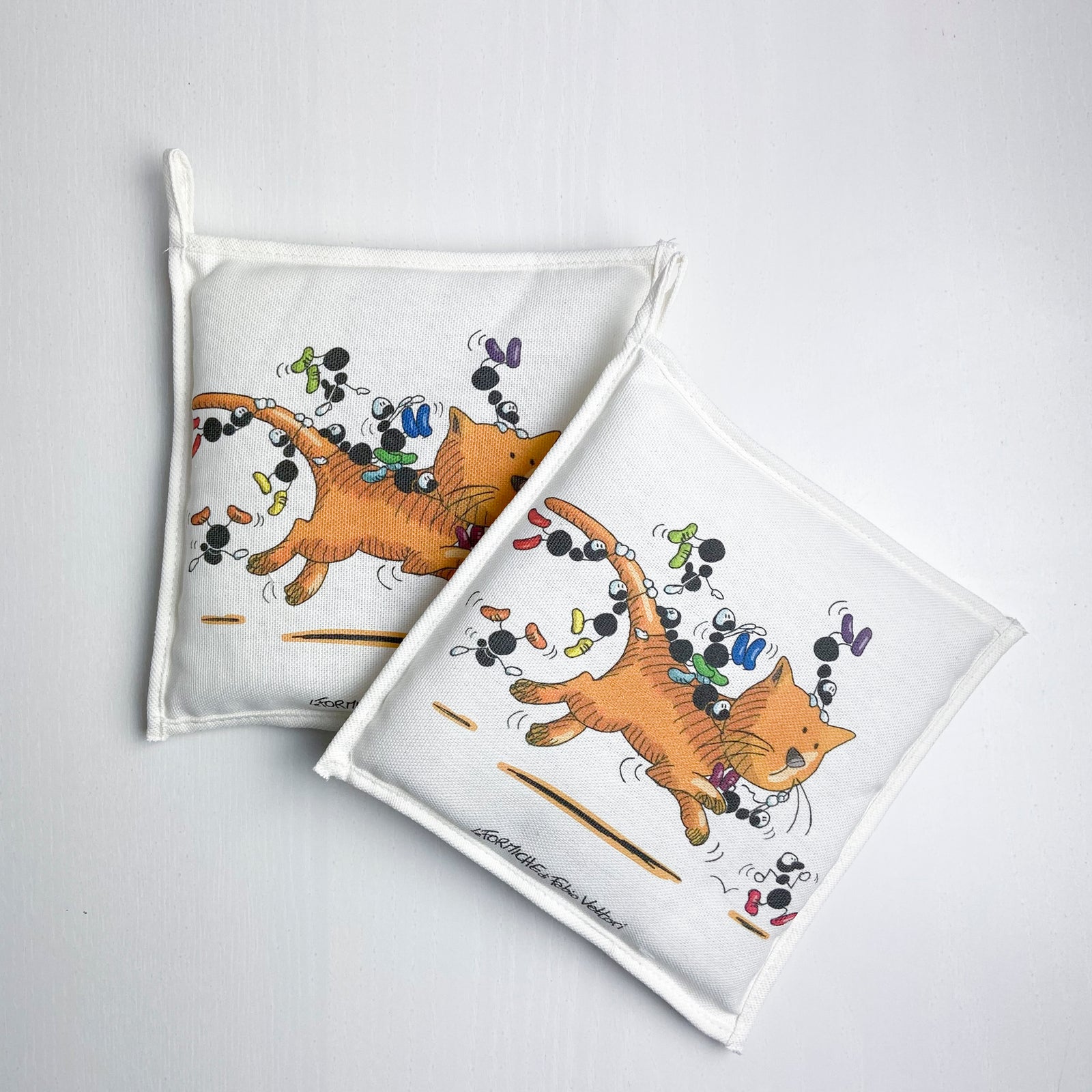Kitchen potholder "Cat" motif