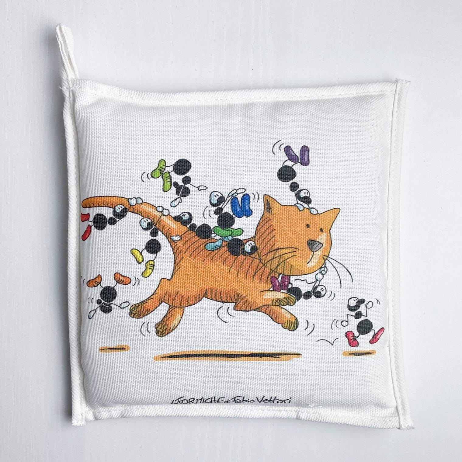 Kitchen potholder "Cat" motif