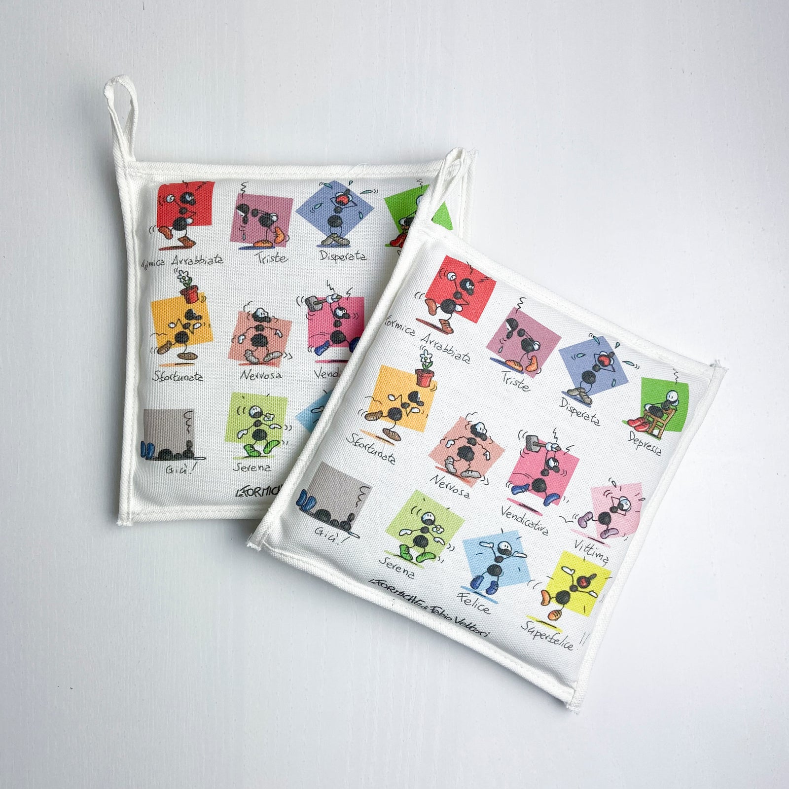 Kitchen potholder Subject "Moods"