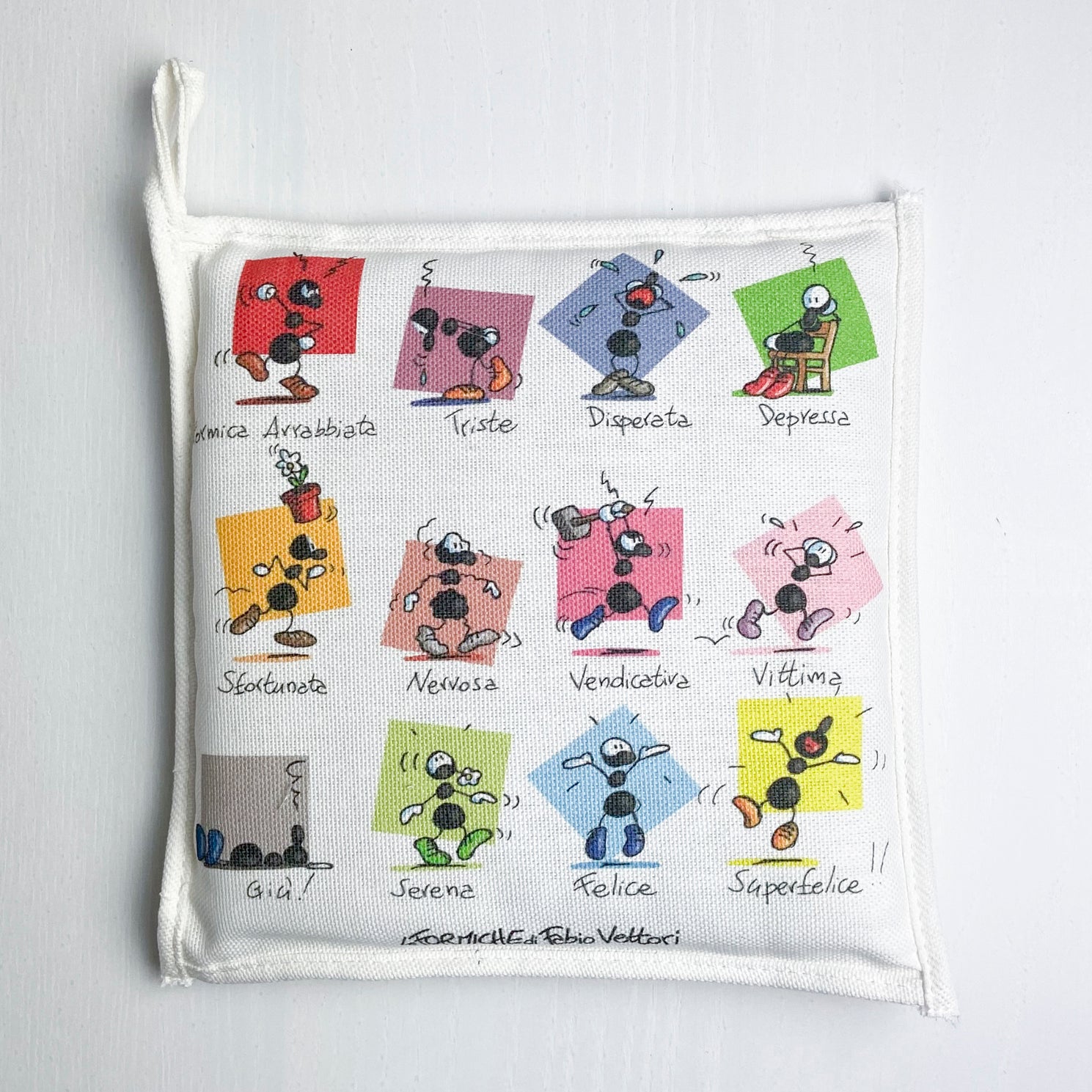 Kitchen potholder Subject "Moods"