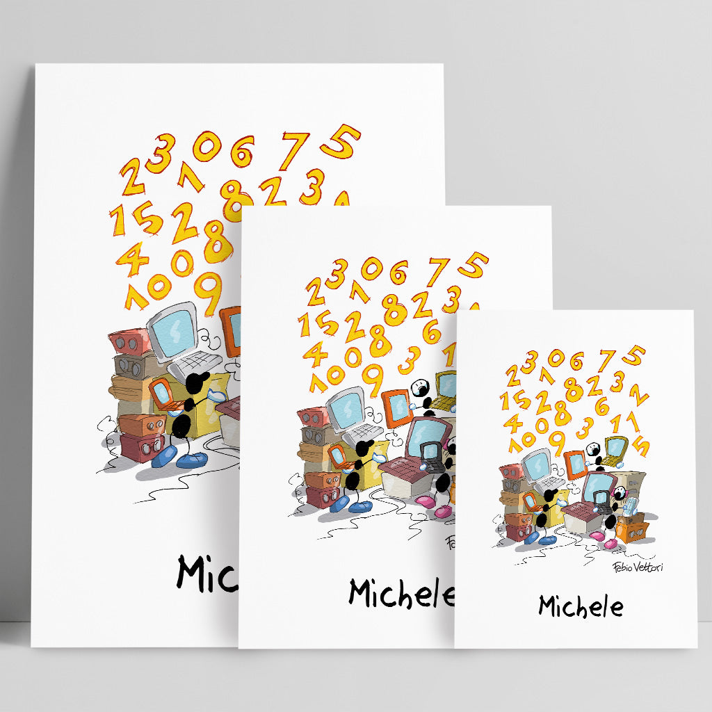 Personalized "Programmer" poster print