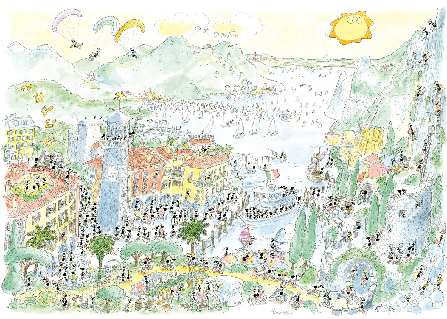 Puzzle "Lago di Garda" 1080 pezzi