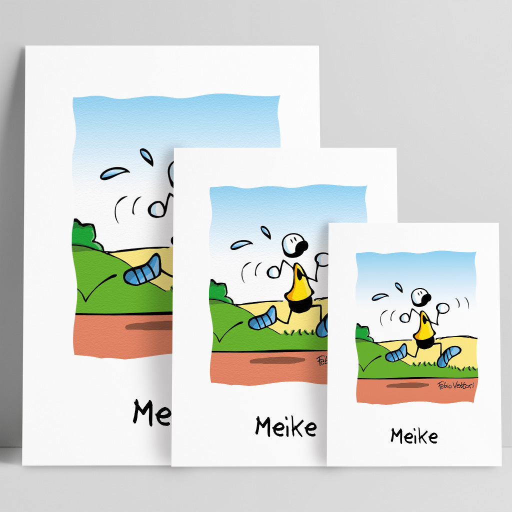 Personalized "Runner" poster print