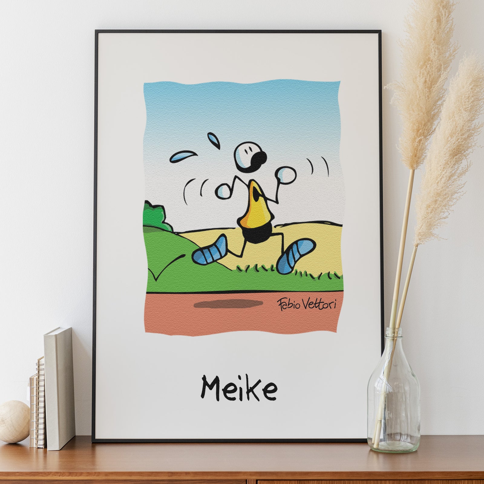 Personalized "Runner" poster print