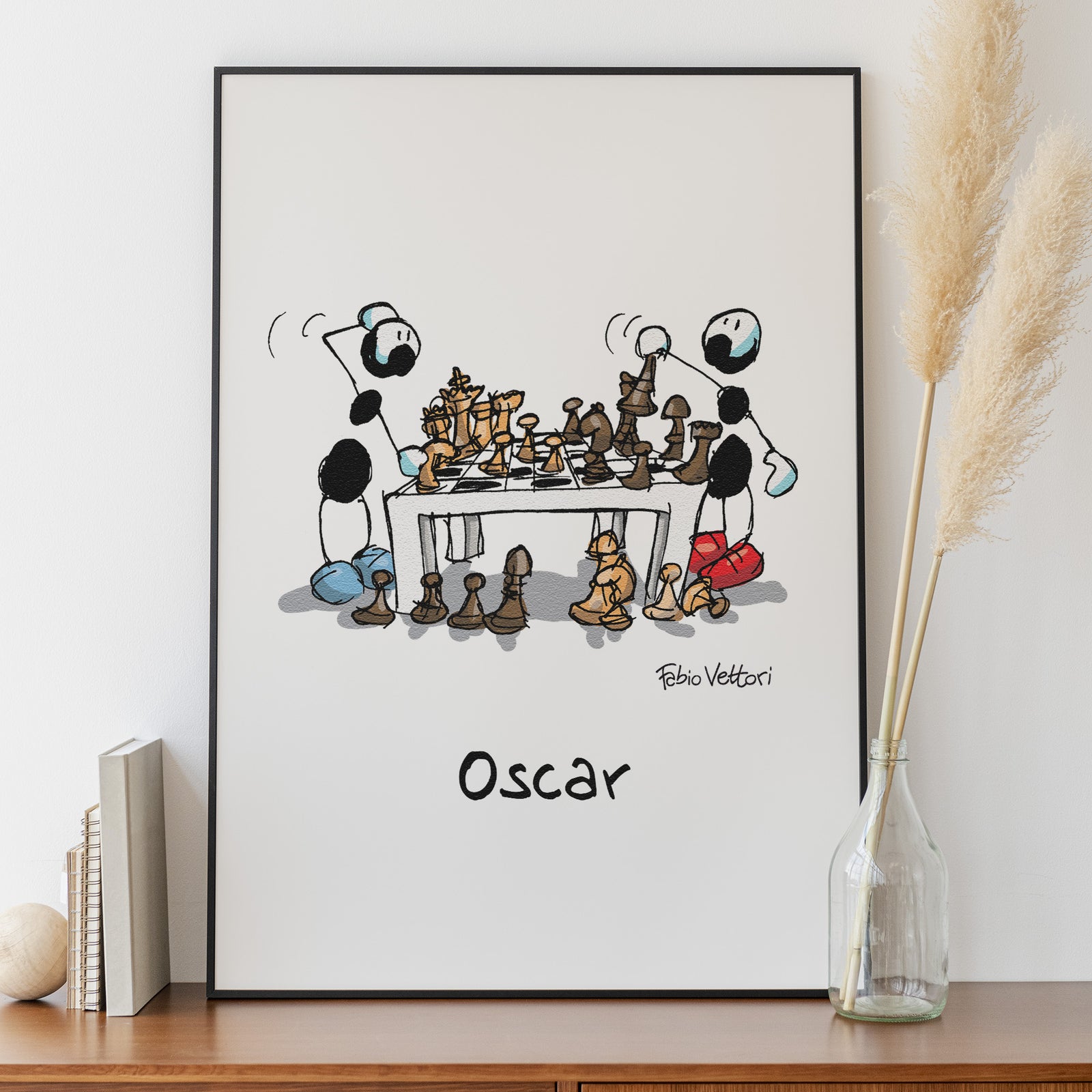 Personalized "Chess" poster print