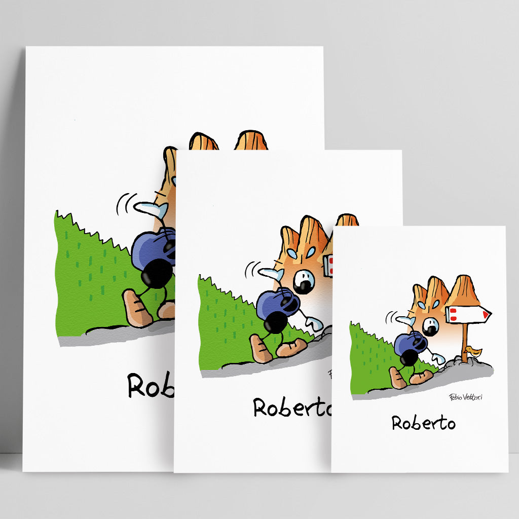 Personalized "Climber" poster print