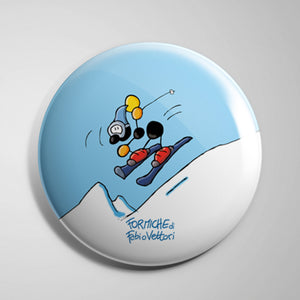 Brooch "Ski"