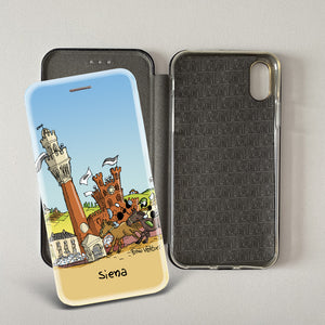 Artistic cover for Smartphone subject "Siena" model with "Book" opening
