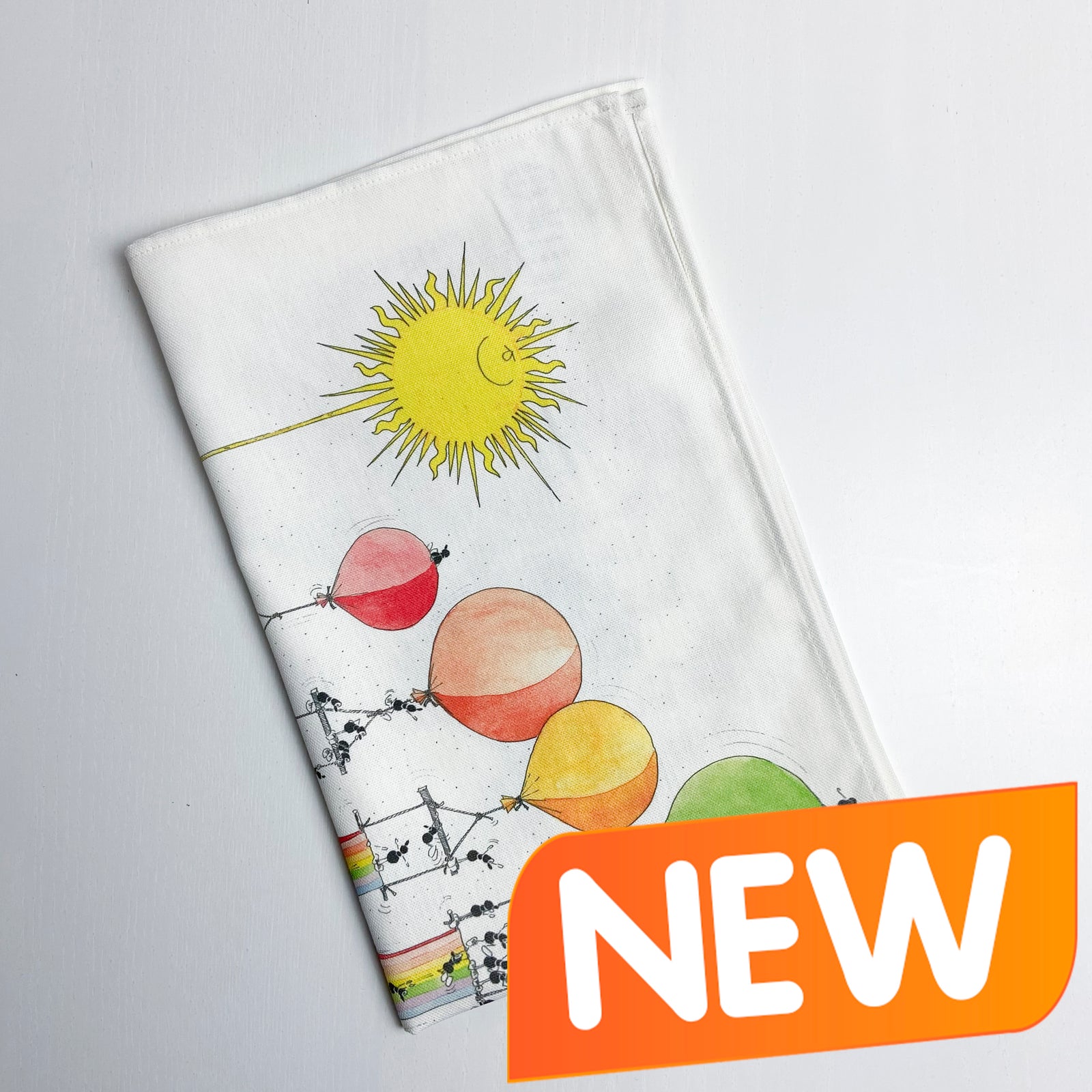 Kitchen Towel 100% Cotton "Rainbow" Pattern 