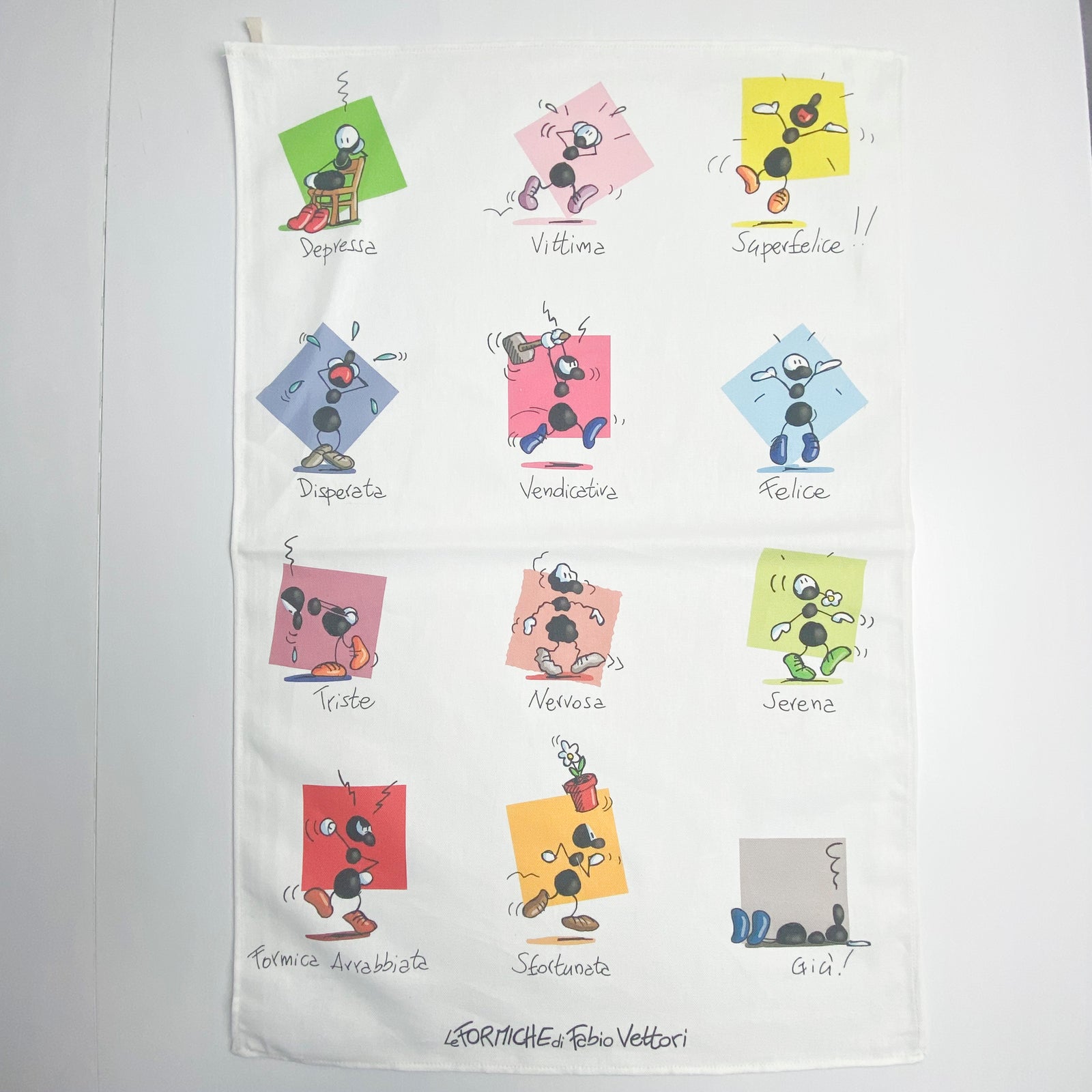 Kitchen Towel 100% Cotton "Moods" Pattern 