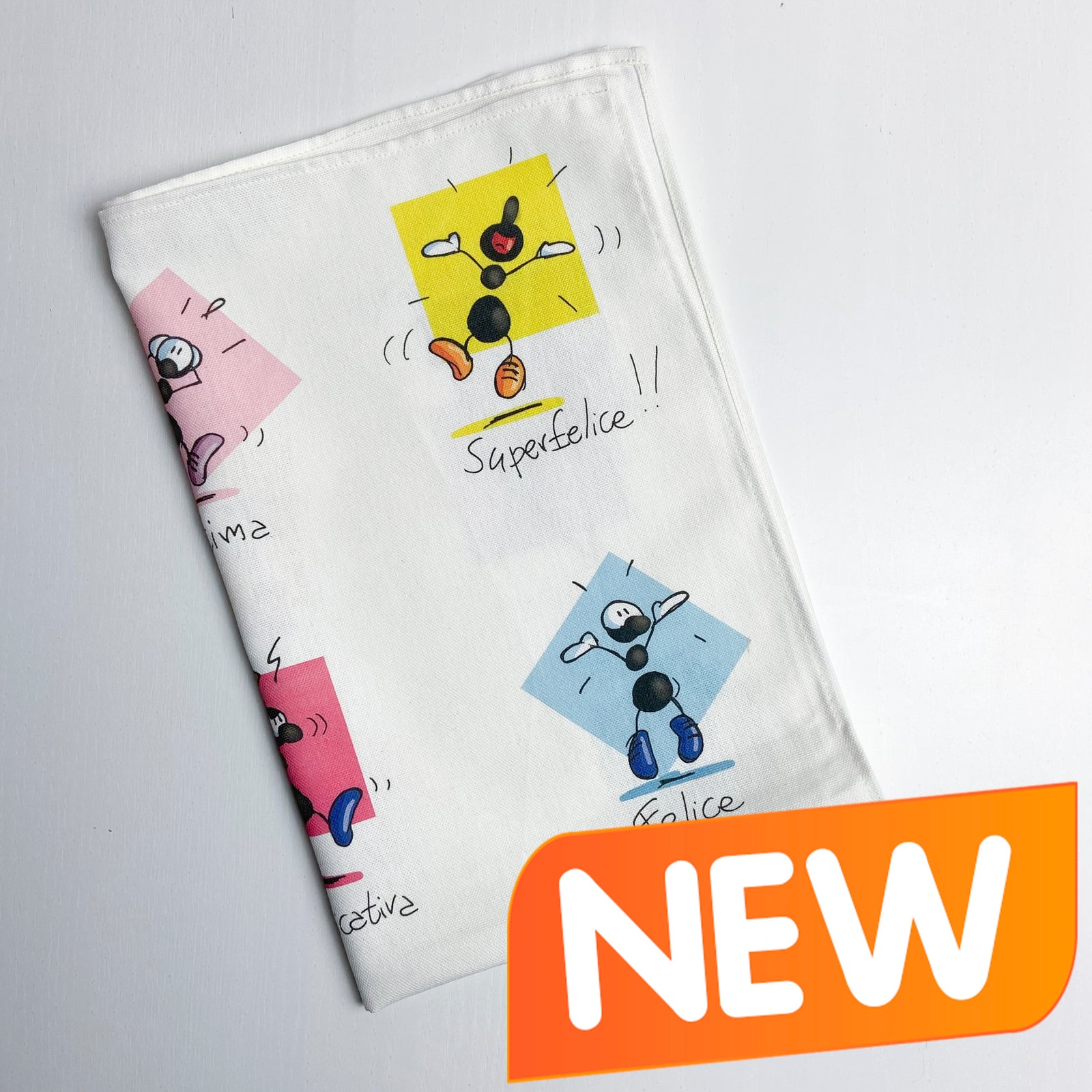 Kitchen Towel 100% Cotton "Moods" Pattern 