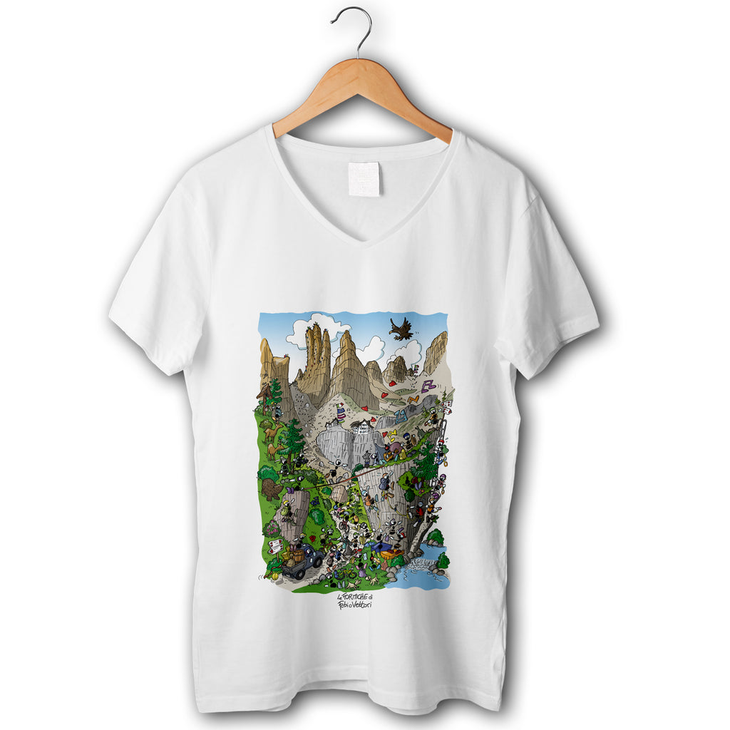 T shirt donna elasticizzata Escursione Le Formiche di Fabio Vettori
