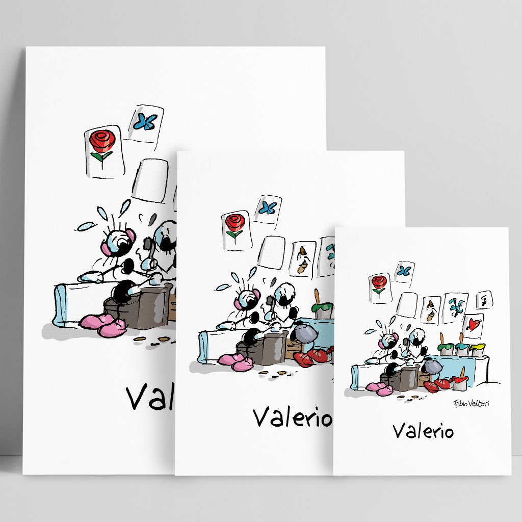 Personalized poster print with "Tattoo Artist" theme