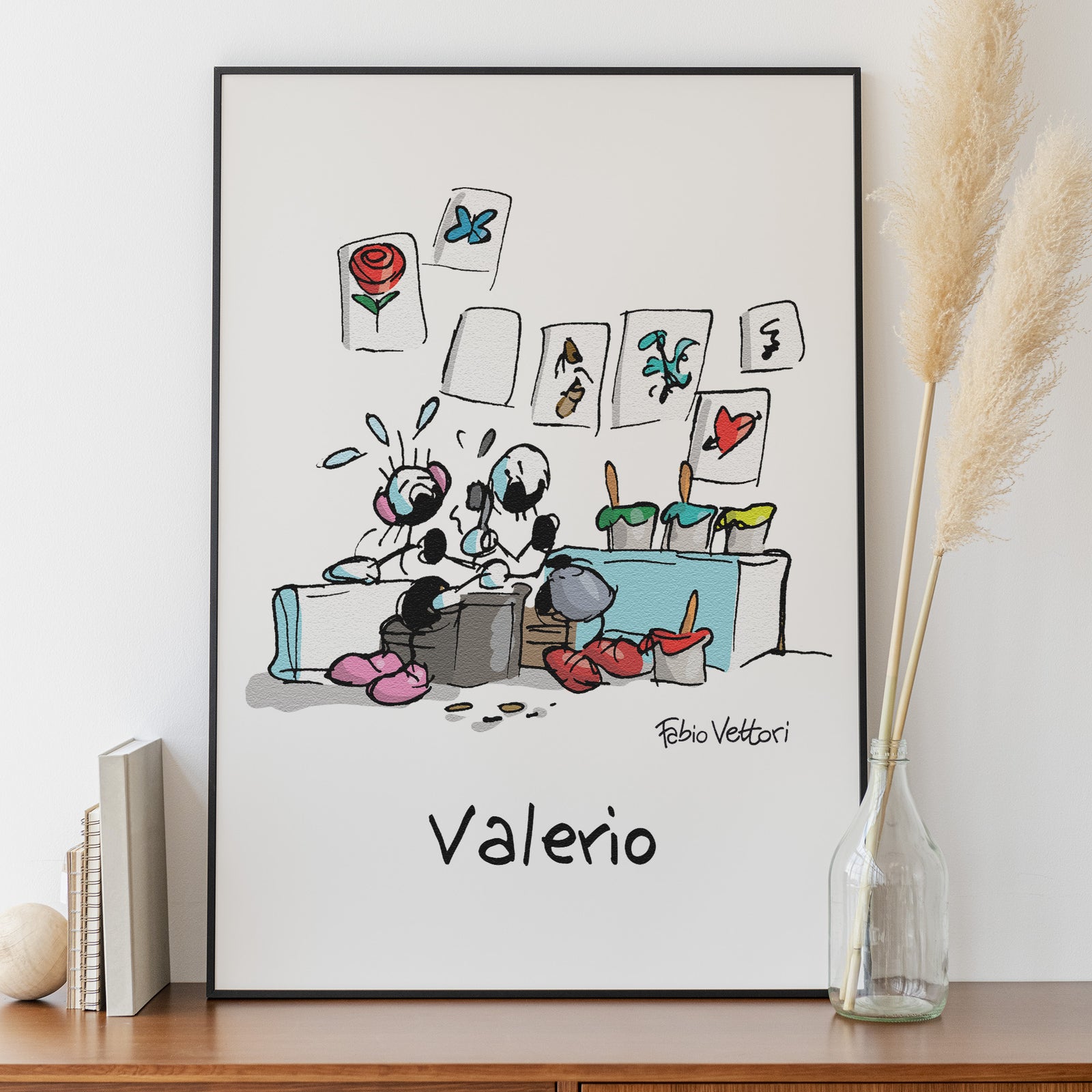 Personalized poster print with "Tattoo Artist" theme