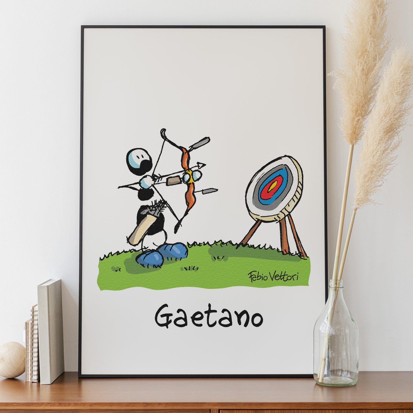 Personalized poster print with the subject "Archery"