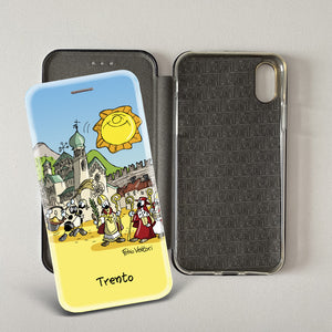 Artistic cover for Smartphone subject "Trento" model with "Book" opening