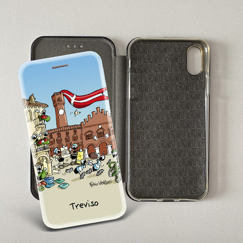 Cover artistica per Smartphone soggetto "Treviso" modello con apertura "a Libro"