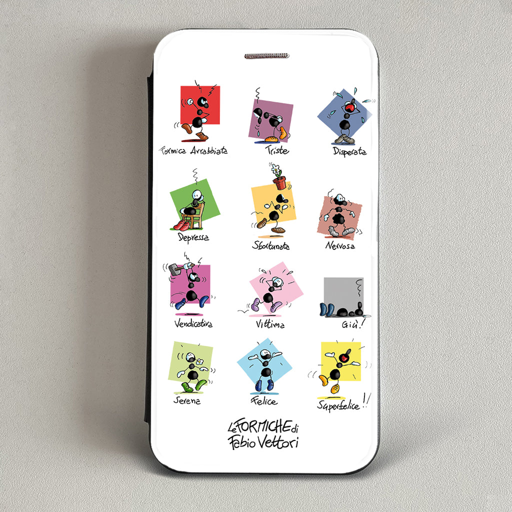 Cover artistica per Smartphone soggetto "Umori" modello con apertura "a Libro"