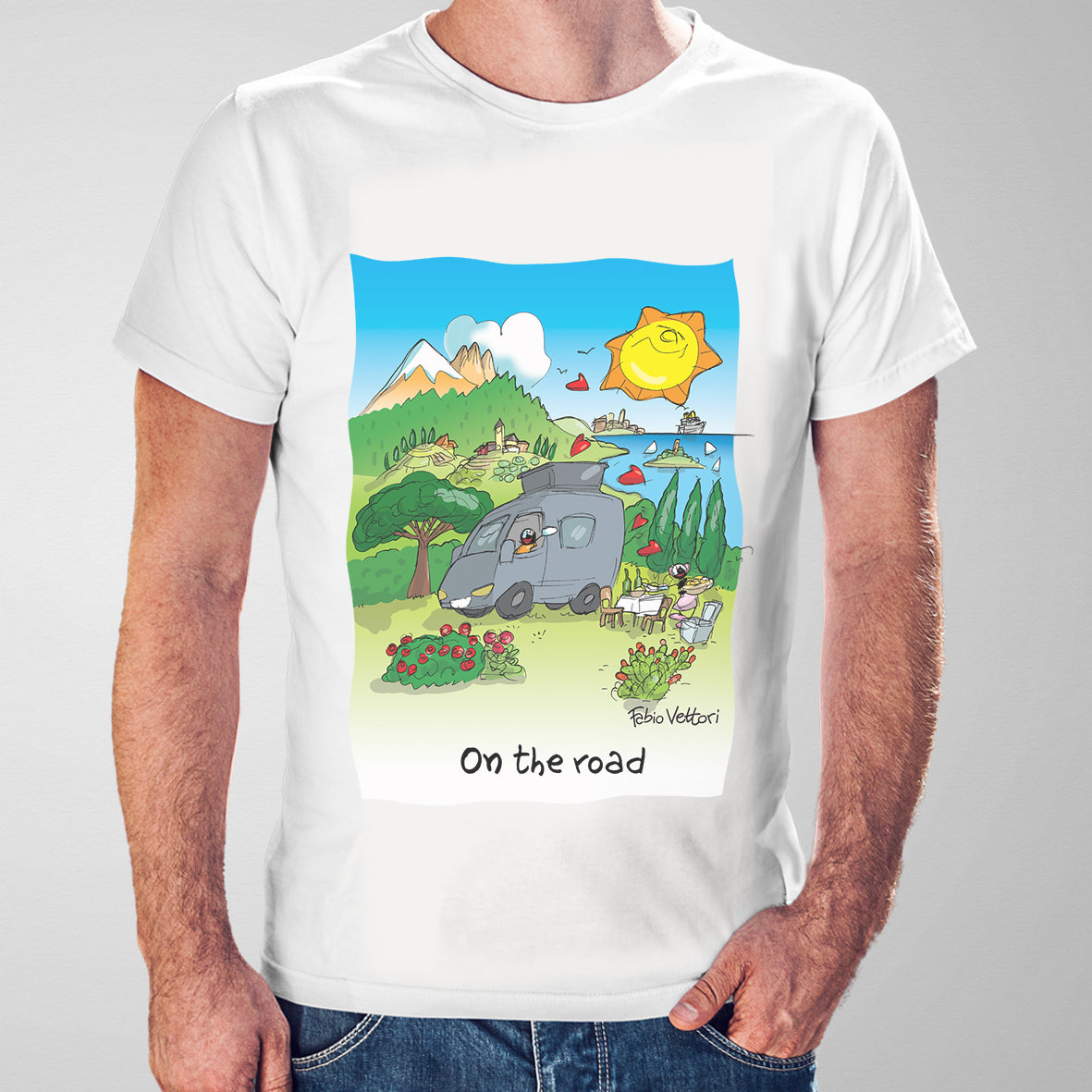T-Shirt Personalizzata "On the road"