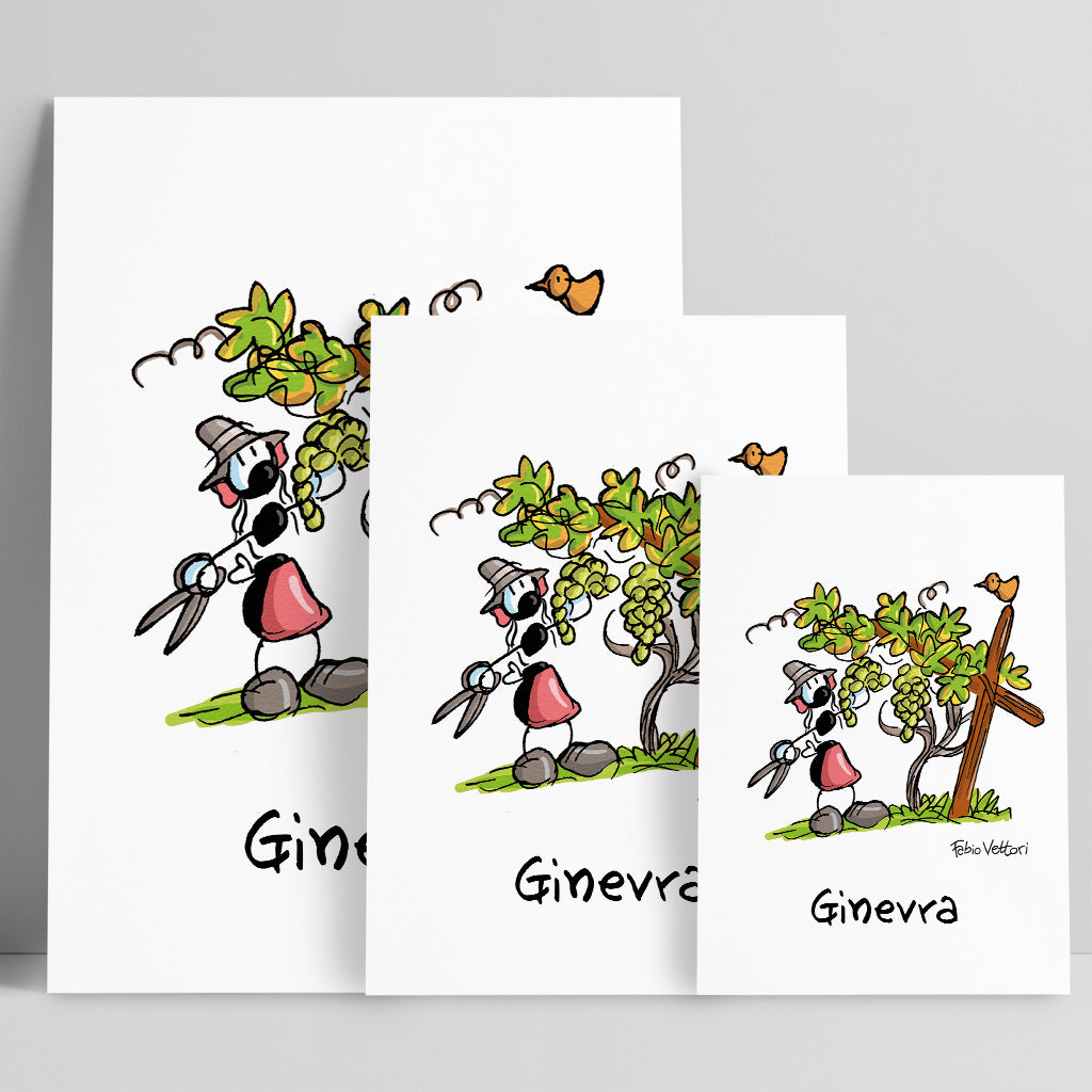 Personalized poster print with the subject "Winemaker"