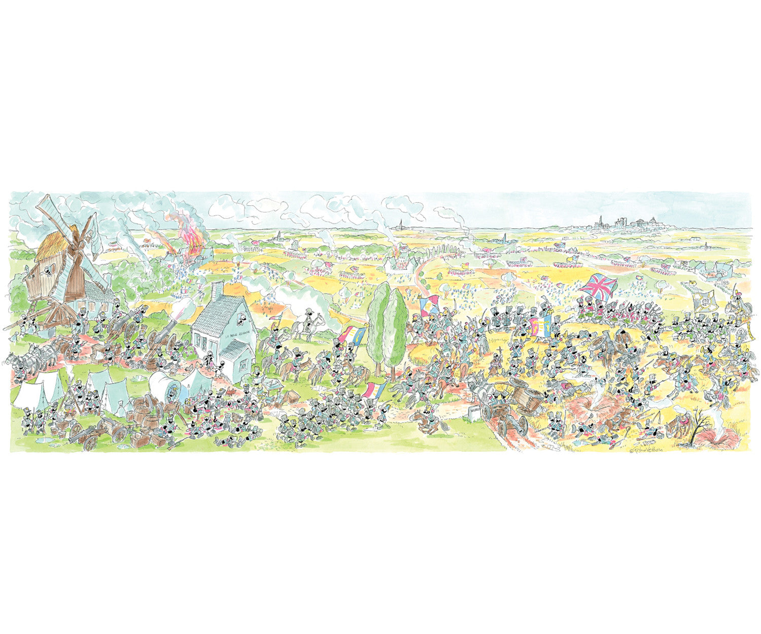 Puzzle "Battaglia di Waterloo" 1080 pezzi