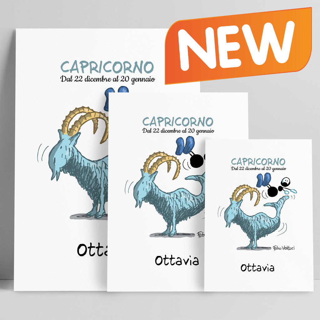 Stampa su poster personalizzata soggetto "Zodiaco - Capricorno"